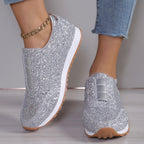 Damen Glitzernde Sneakers im sportlichen Design R&B