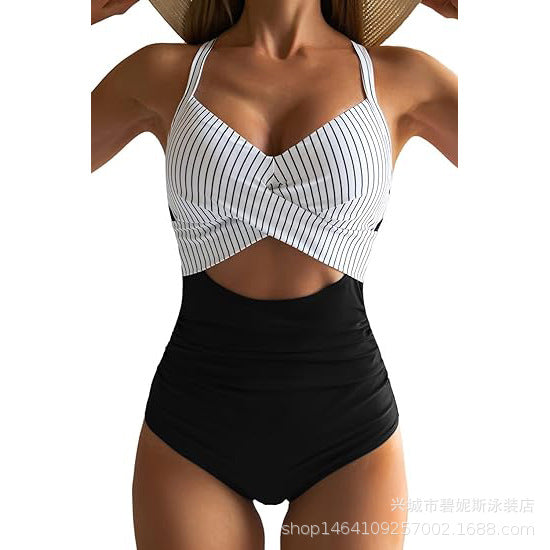 R&B | Hohler rückenfreier Bikini mit engen Trägern