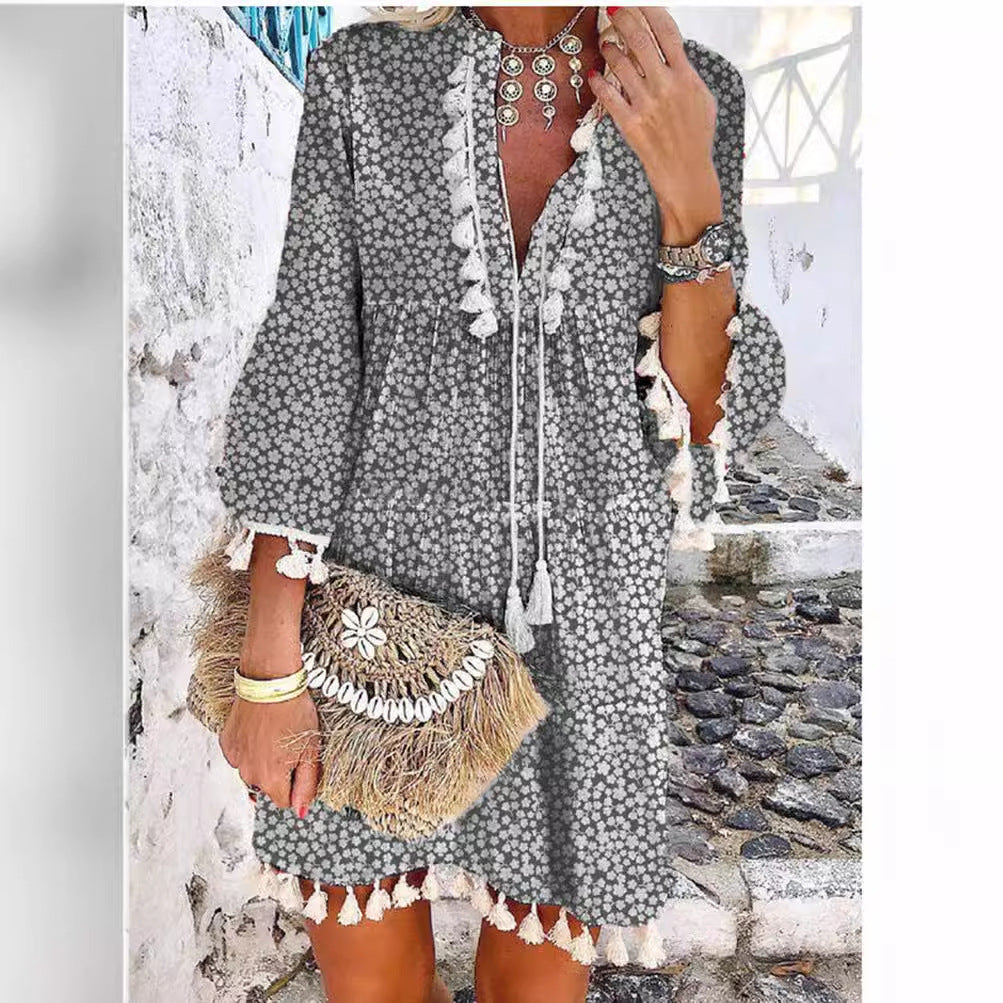 Damen Sommerkleid mit Stickerei R&B