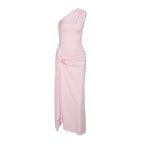 Damen Elegantes One-Shoulder Maxikleid mit verführerischem Seitenschlitz R&B