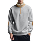 Herren Funktionaler Kapuzenpullover mit halbem Reißverschluss und weichem Innenfutter R&B