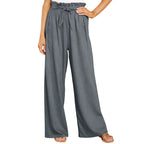 Damen Weite Sommerhose mit elastischem Bund und Bindegürtel R&B