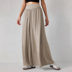 Damen weite Jersey-Hose mit hohem Bund R&B
