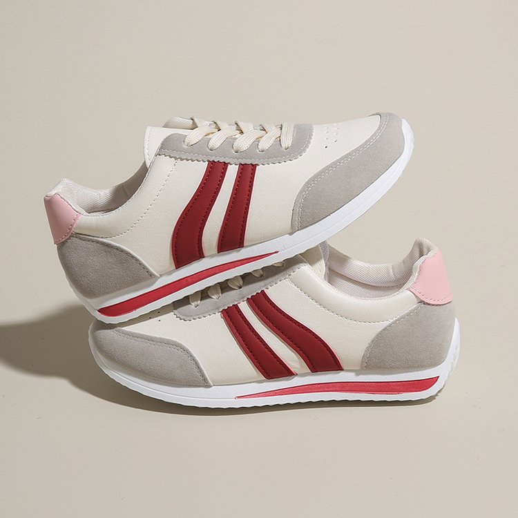 Damen Sportliche Freizeitsneakers mit atmungsaktiver Oberflächenstruktur und rutschfester Sohle R&B