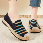 Damen Bequeme und modische Espadrilles mit flexibler Gummisohle