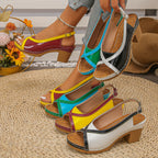 Damen Slingback-Pumps mit zeitgemäßem, farbenfrohem Design R&B