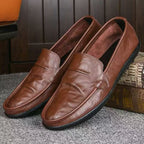 Damen Elegante Mokassins aus weichem Leder mit rutschfester Sohle R&B