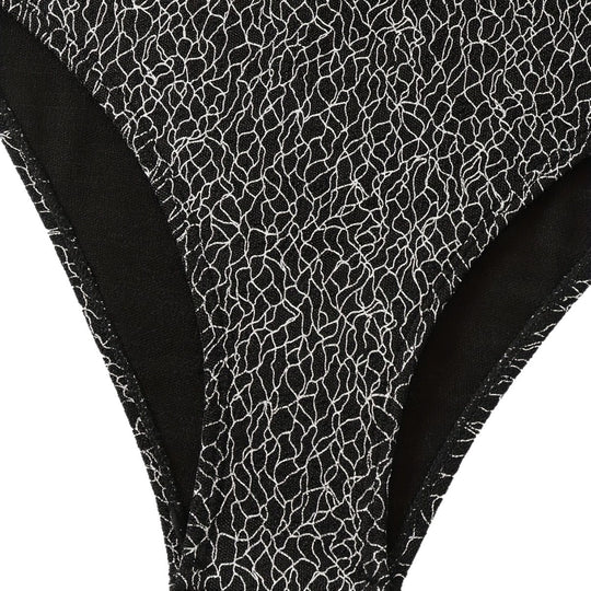 Damen Einteiler Badeanzug mit raffiniertem Kreuzträger-Design R&B