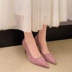 Damen spitze High Heels R&B