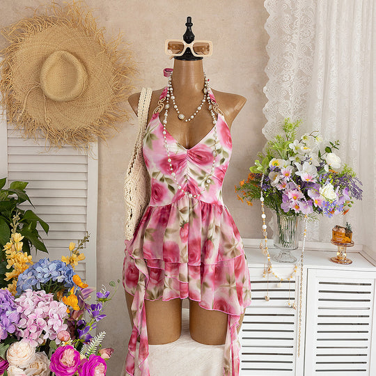 Damen Sommerkleid mit floralem Design R&B