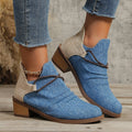 Damen modische Ankle Boots mit flexiblem Riemendesign und rutschfester Sohle R&B