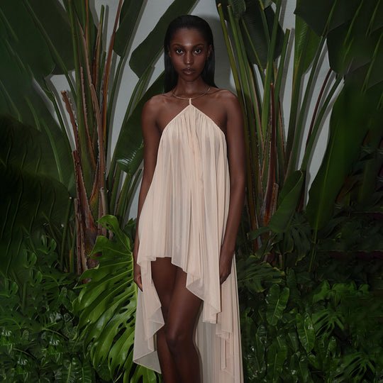 Damen Luftiges Sommerkleid mit asymmetrischem Schnitt R&B
