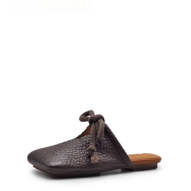 Damen modische Mules mit dekorativem Schnürdesign R&B