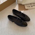 Damen Elegante Ballerinas mit dekorativen Riemchen und kunstvollem Obermaterial R&B