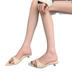 Damen Glamouröse Slingback-Sandalen mit funkelndem Dekor EB