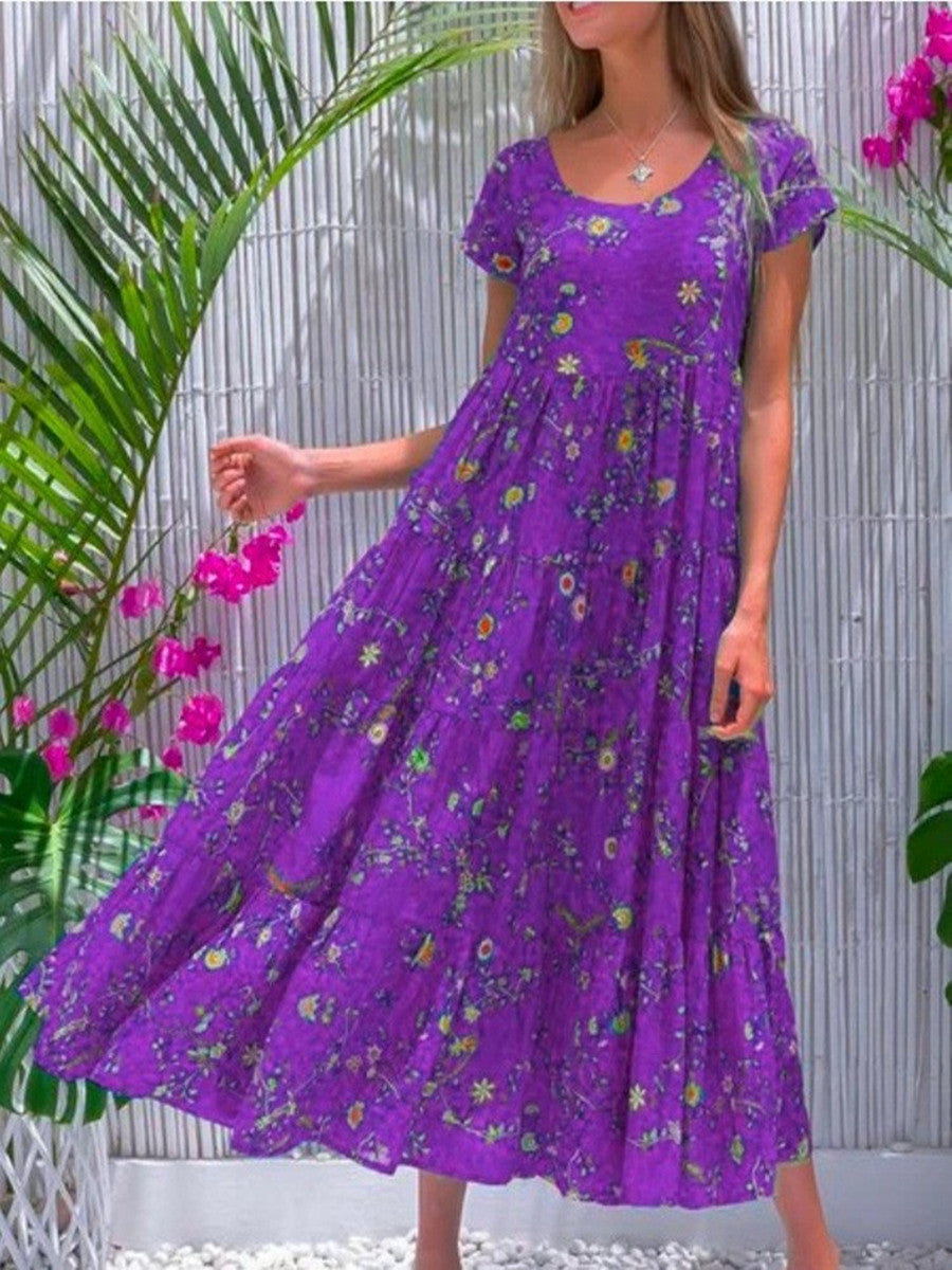 Damen Strandkleid aus leichtem, atmungsaktivem Baumwollmaterial von R&B