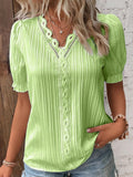 Damen Bluse mit raffiniertem Rüschendetail R&B