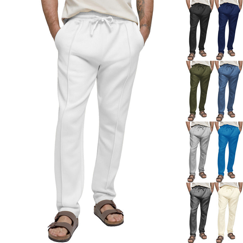 Herren sportliche Freizeithose mit elastischem Bund und seitlichen Eingrifftaschen R&B