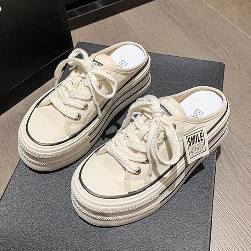 Damen Lässige Canvas-Sneaker mit strapazierfähigem Obermaterial und unverwechselbarem Design R&B