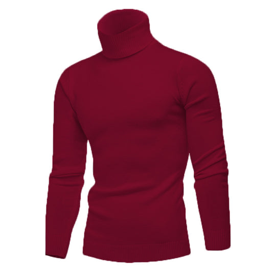 Herren Strickpullover mit hohem Kragen R&B