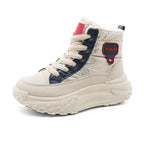 Damen Winterliche High-Top Sneaker mit kuscheligem Innenfutter und robustem Sohlenprofil R&B