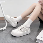 Damen modische Sneakers mit sportlichem Design und rutschfester Gummisohle
