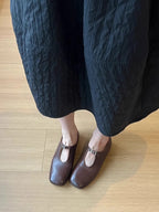 Damen elegante Mary Jane Schuhe mit modischem Riemen und weichem Leder R&B