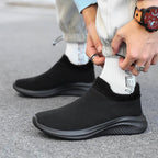 Damen Bequeme Slip-On Laufschuhe mit weich gefüttertem Kragen