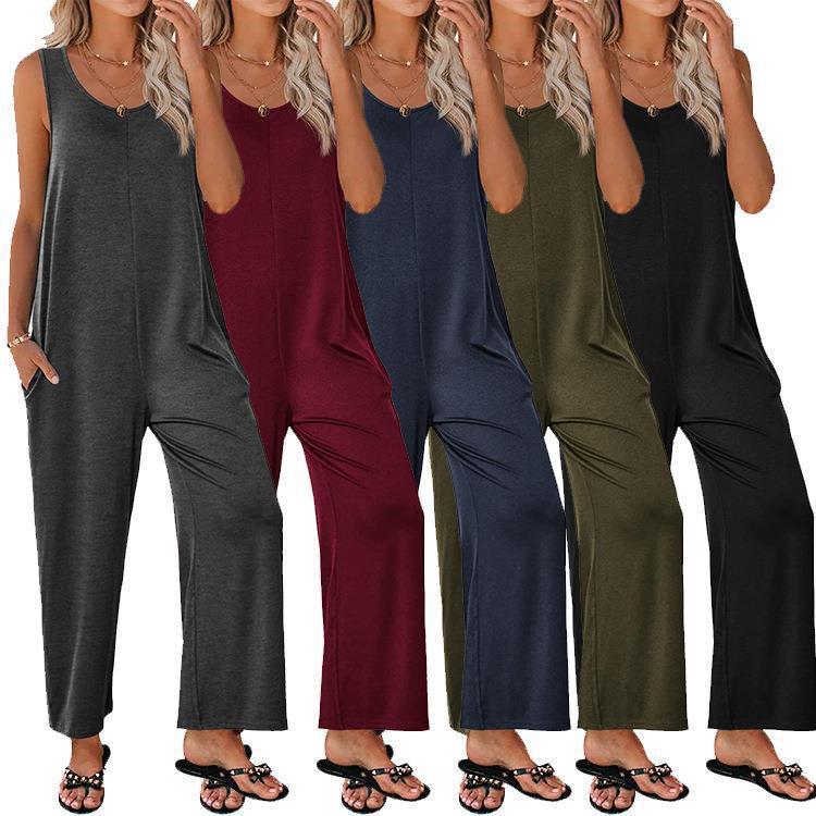 Damen Overall mit weit geschnittenem Bein R&B