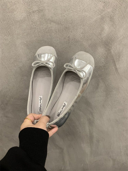 Damen Ballerinas mit zierlichem Schleifenakzent und weichem Innenfutter R&B
