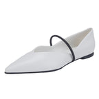 Damen Elegante und moderne Ballerinas mit asymmetrischem Riemen R&B