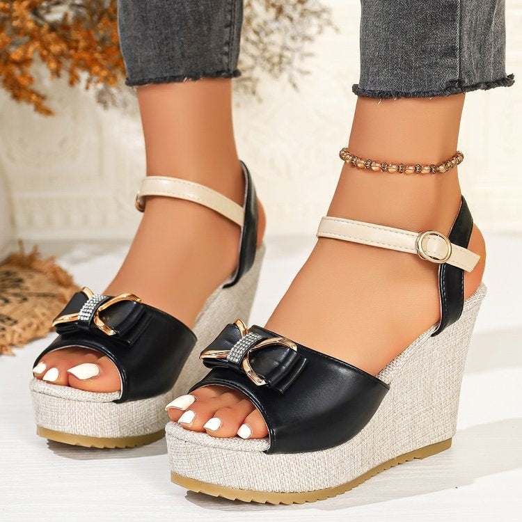 Damen Keilabsatzsandalen R&B
