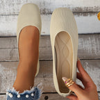 Damen Ballerinas aus atmungsaktivem Strickmaterial mit bequemer Fußbettung R&B