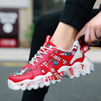 Damen Sportliche Sneaker mit einzigartigem Print-Design R&B