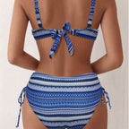 Damen Bikini-Set mit modischem Wickel-Detail und anpassbarem Bund R&B