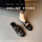 Damen modische Slipper mit elegantem Riemchen R&B
