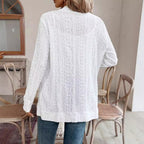 Damen elegante und luftige Strickjacke mit einzigartiger Struktur R&B