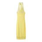 Damen Maxikleid mit voluminösem Rüschendesign R&B