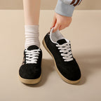 Damen Sneakers aus Wildleder mit modischem Leopardenmuster R&B