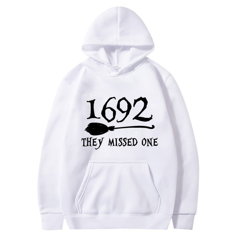 Damen Kapuzenpullover mit kreativem Halloween-Motiv und lockerer Passform R&B