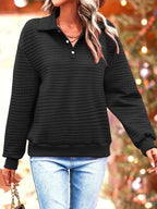 Damen lässiger Pullover mit strukturiertem Stoff R&B