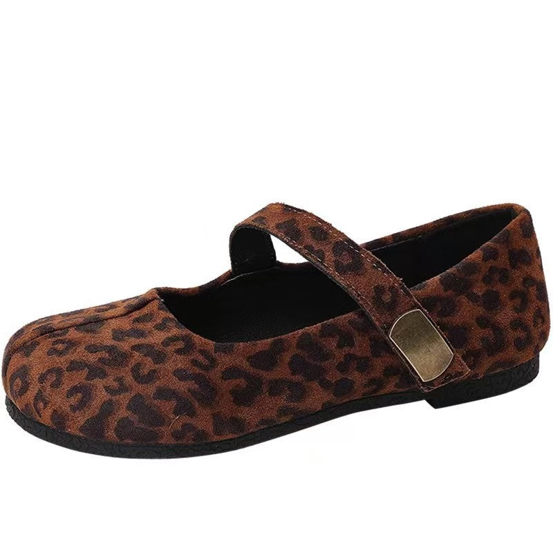 Damen Ballerinas mit elegantem Schnallenverschluss aus hochwertigem Wildleder