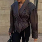 Damen Bikerjacke aus Kunstleder R&B
