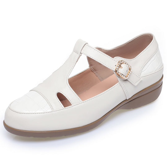 Damen Komfortable und elegante Schnürsandalen mit modischen Cut-Outs und verstellbarem Riemen R&B
