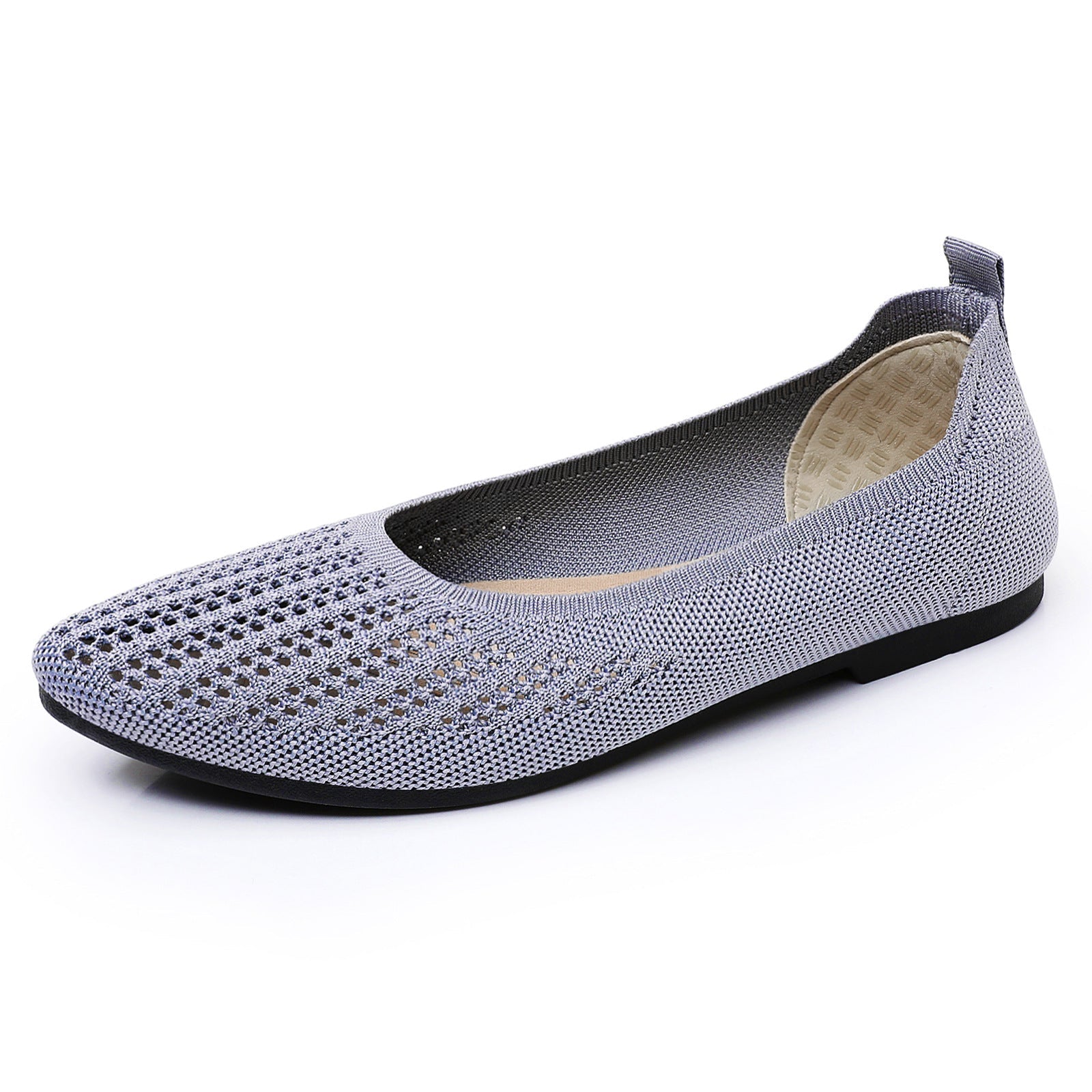 Damen Atmungsaktive Ballerinas mit elastischem Strickdesign R&B