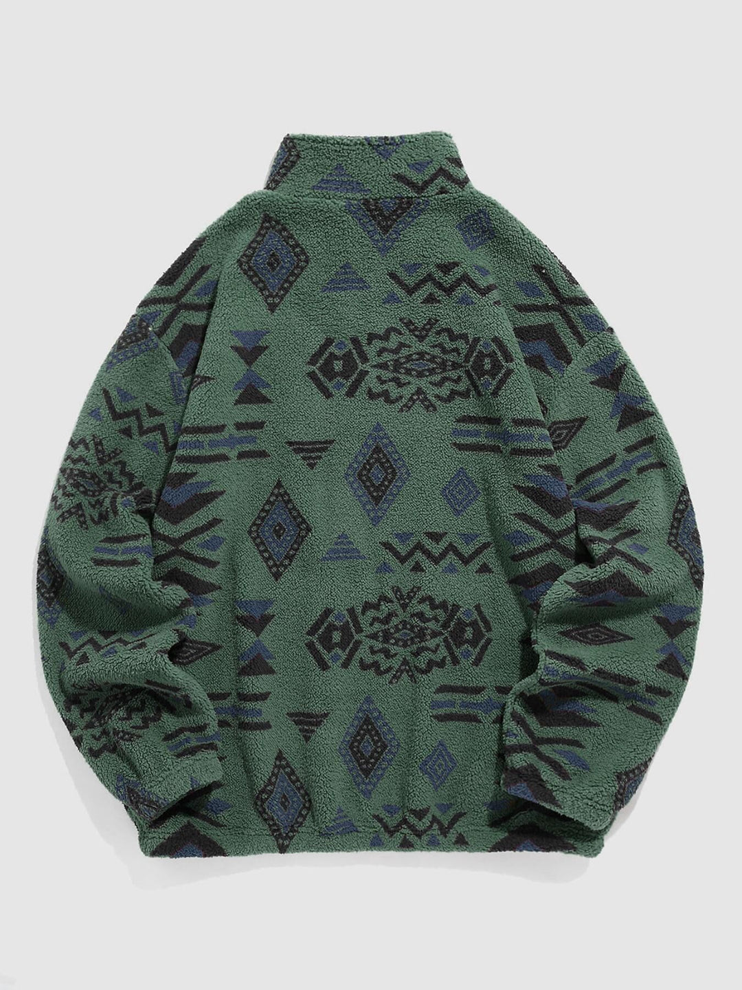 Damen Fleece-Pullover mit modischem Ethno-Muster R&B
