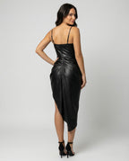 Damen Midikleid mit asymmetrischem Saum