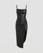 Damen Midikleid mit asymmetrischem Saum