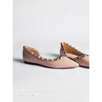 Damen elegante spitze Ballerinas mit glamourösen Verzierungen R&B