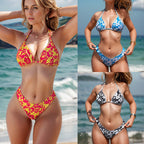 Damen Triangel-Bikini mit floralem Design R&B